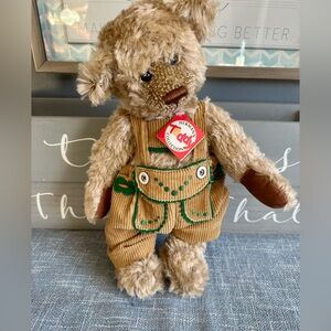HERMANN ORIGINAL GERMAN TEDDY BEAR 5-JOINTED W/TAGS